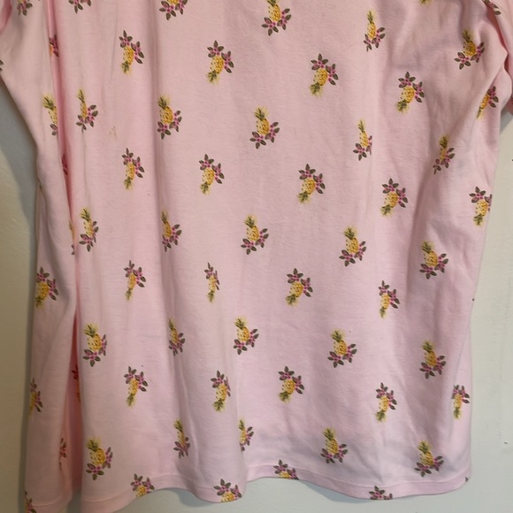 Croft & Barrow | The Classic Tee Floral Pink Short Sleeve Shirt - Picture 2 of 5